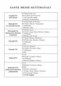 Intenzioni del 03/11/2025