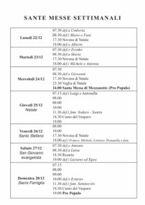 Intenzioni del 22/12/2025