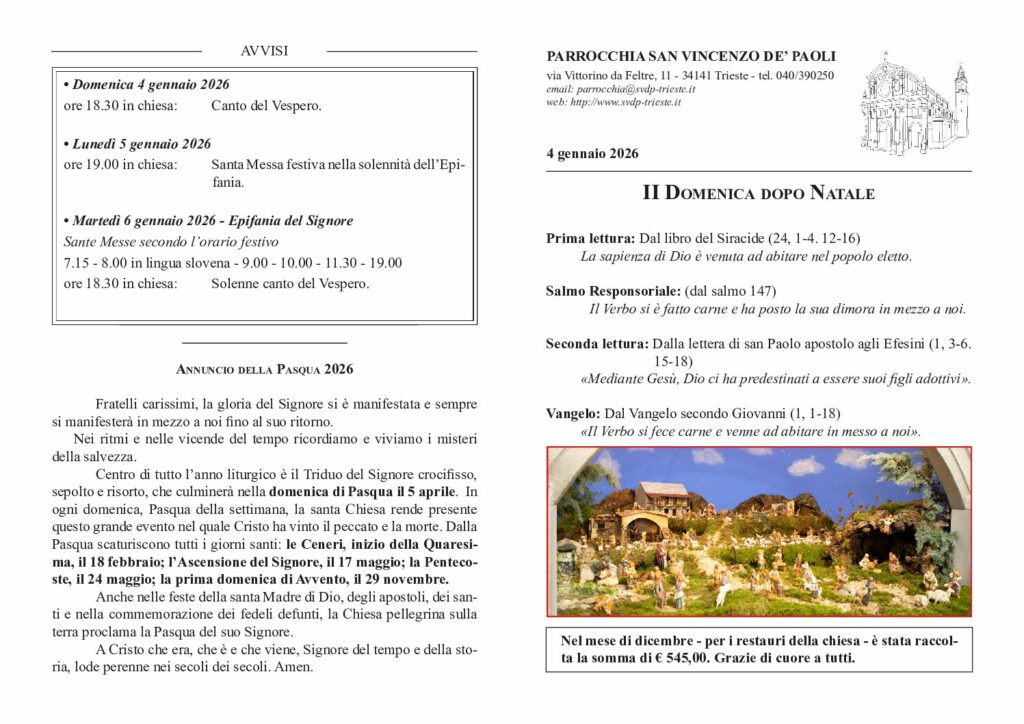 Avvisi del 04/01/2026