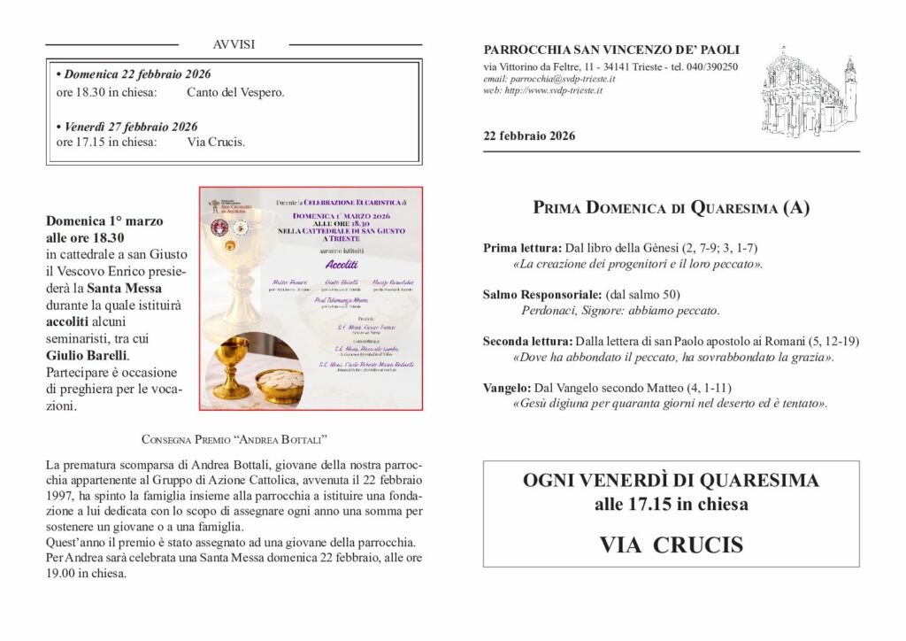 Avvisi del 22/02/2026