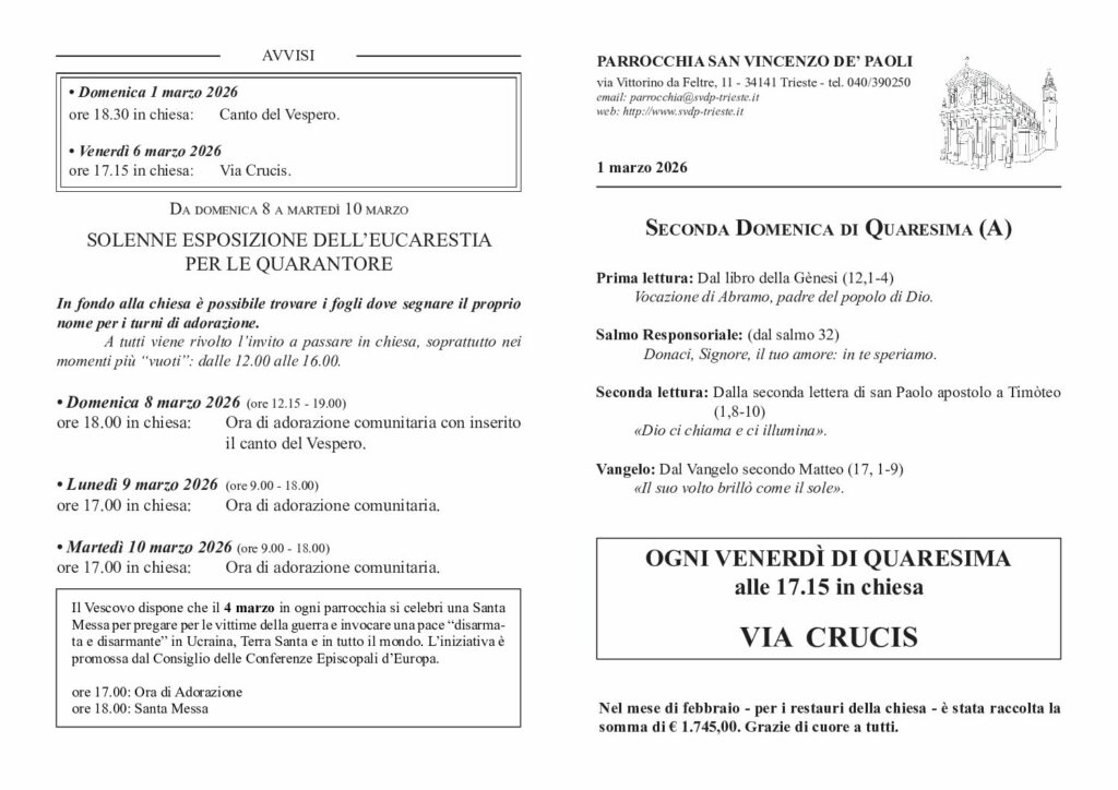 Avvisi del 01/03/2026