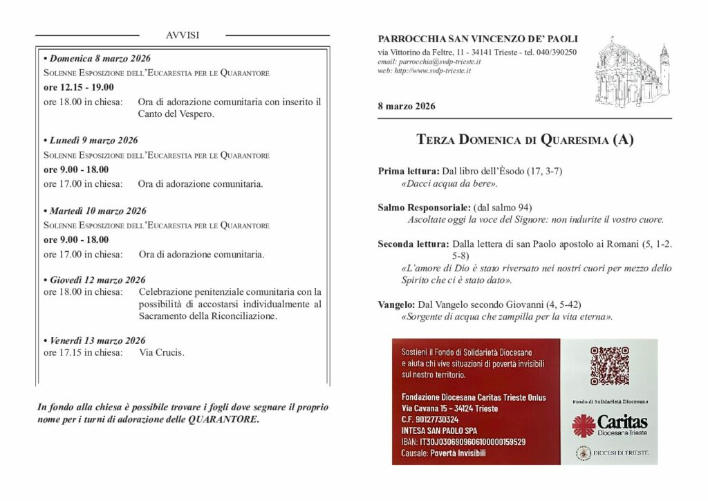 Avvisi del 08/03/2026