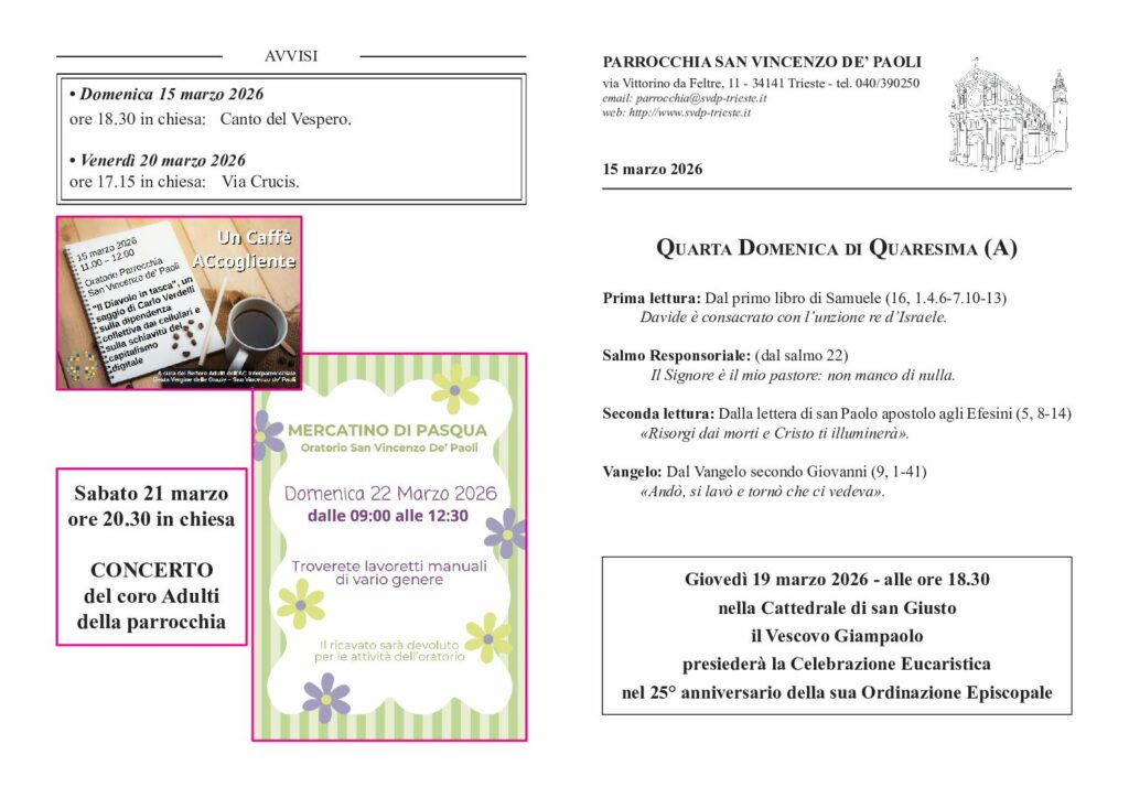 Avvisi del 15/03/2026