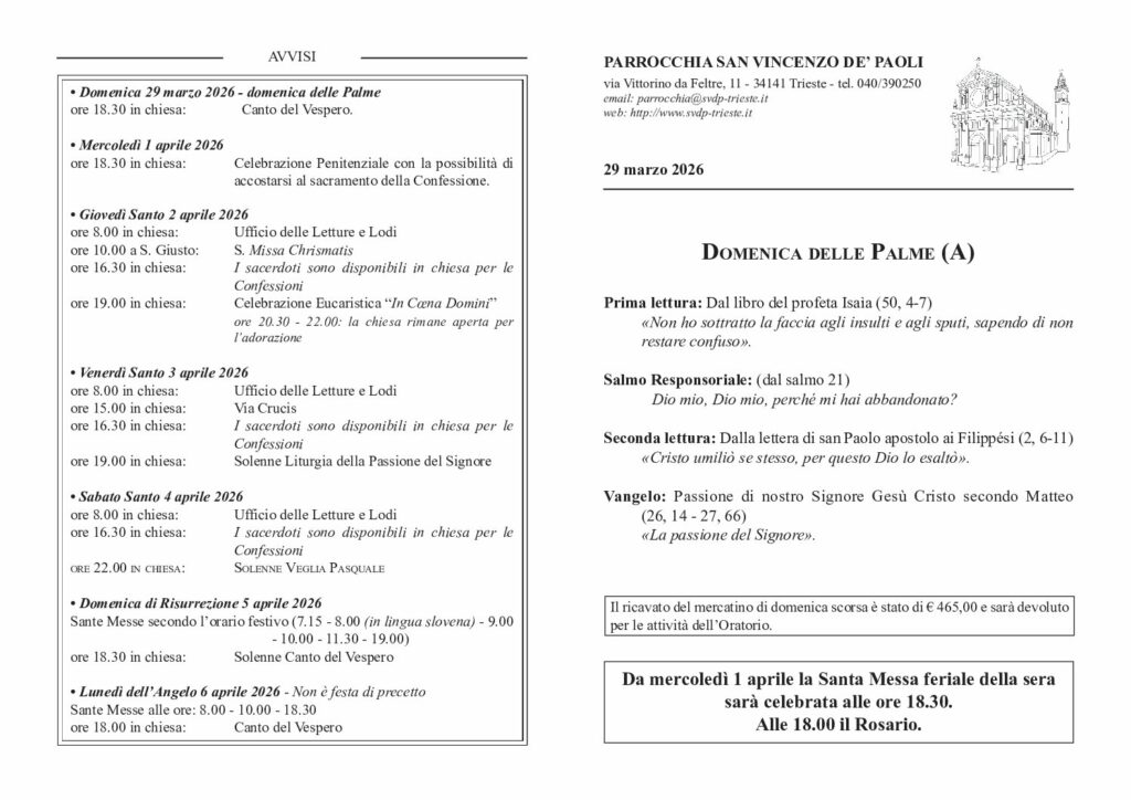 Avvisi del 29/03/2026