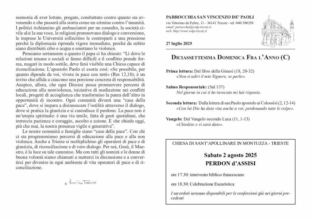 Avvisi del 27/07/2025